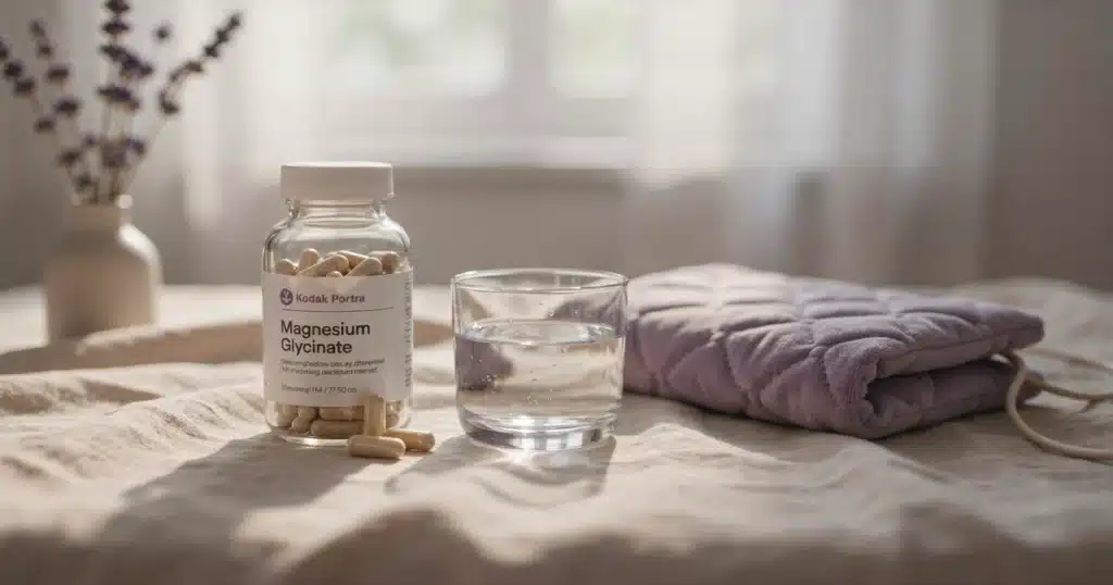 PMS Symptoms and Natural Relief: A Complete, Evidence-Based Guide Supplement bottle representing magnesium for PMS symptoms